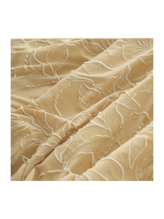 Melinen Kira Coverlet Queen Size from Polyester Beige 220x240cm