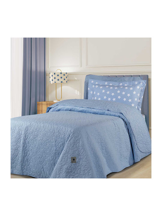 Greenwich Polo Club 3413 Coverlet Single Microfiber Sky Blue 160x220cm