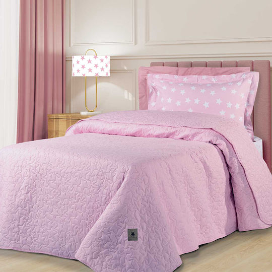 Greenwich Polo Club 3412 Coverlet Queen Size Microfiber Pink 220x240cm