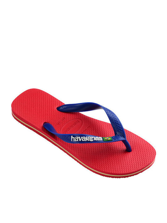 Brasil Logo Women's Flip Flops Blue