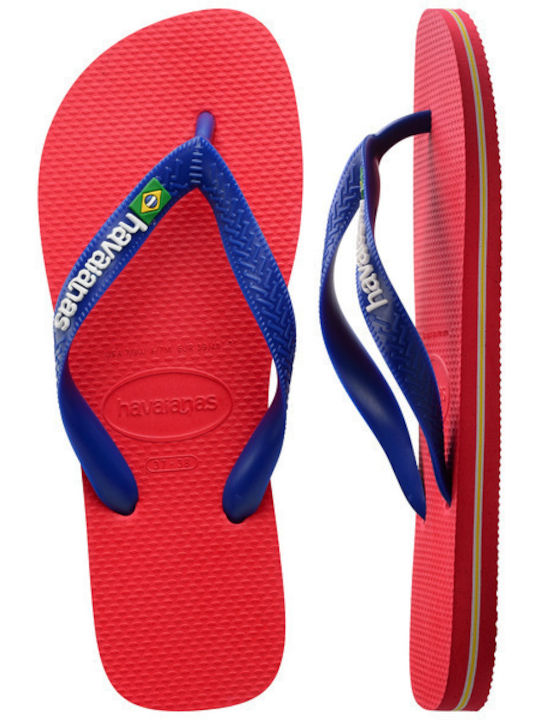 Brasil Logo Women's Flip Flops Blue