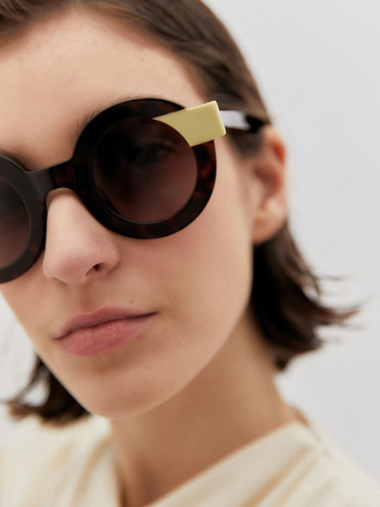 Kaleos Sheridan Women's Sunglasses with Brown Tartaruga Plastic Frame and Brown Lens SHERIDAN 5