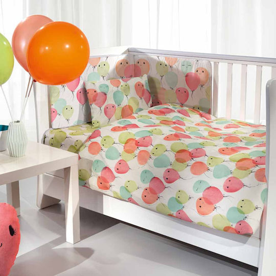 Guy Laroche Party Set Baby Bettlaken Für Krippe Baumwolle Bunt 115x170cm 3Stück