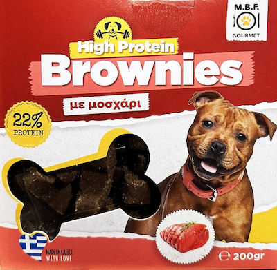 M.B.F. High Protein Brownies Biscuit Dog with Calf 200gr MBF186