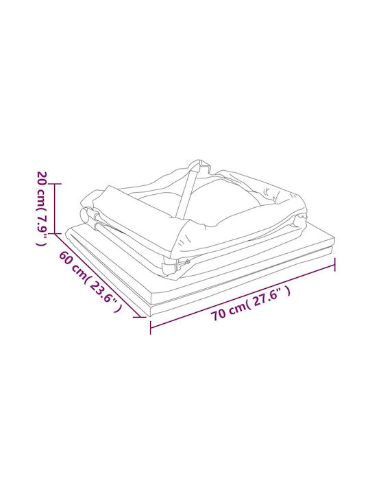 vidaXL Laufstall mit Matratze Burgundisch 110x82cm
