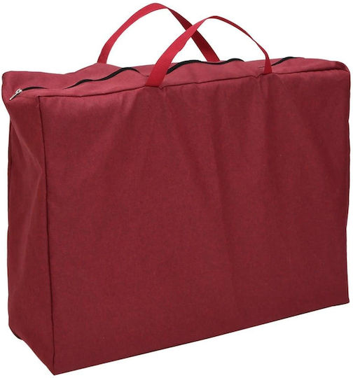 vidaXL Παρκοκρέβατο με Στρώμα Μπορντό 110x82cm