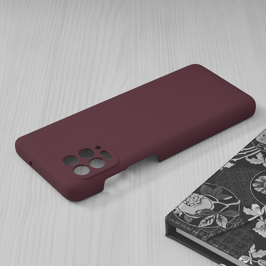 Techsuit Soft Edge Back Cover Silicon Plum Violet (Motorola Moto G100)