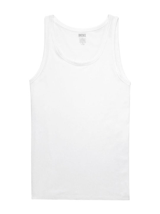 Diesel Men's Sleeveless Undershirts White 2Pack