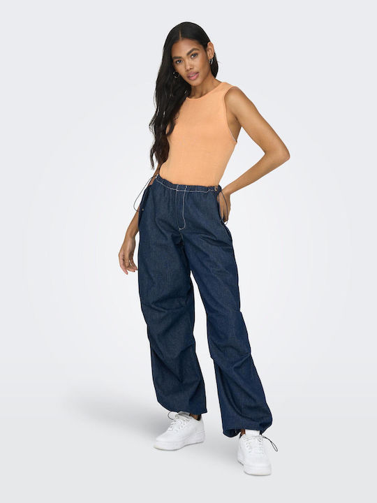 Damen Sommer Bluse Ärmellos Orange