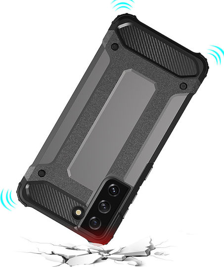 Hurtel Hybrid Armor Back Cover Plastic / Silicone Blue (Galaxy S23 Ultra)