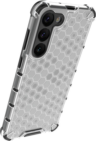 Hurtel Honeycomb Armor Hybrid Back Cover Silicon Negru (Galaxy S23+)