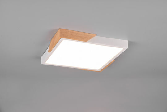 Trio Lighting Meta Πλαφονιέρα Οροφής 31.5εκ. Λευκή με Ενσωματωμένο LED