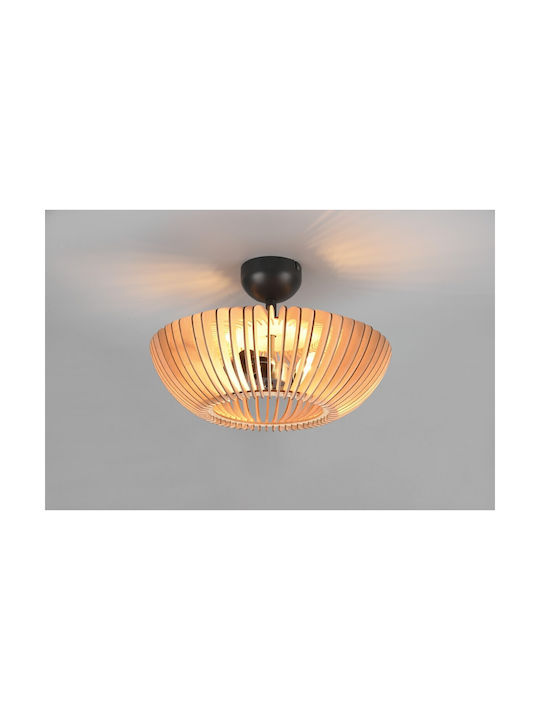 Trio Lighting Colino Modern Glas Deckenleuchte mit Fassung E27 40Stück Beige