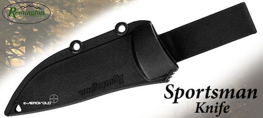 Remington Sportsman Fixed Blade Large Μαχαίρι Μαύρο σε Θήκη