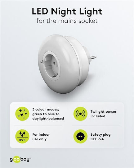 Goobay LED Nachtlicht Steckdose 5Stück
