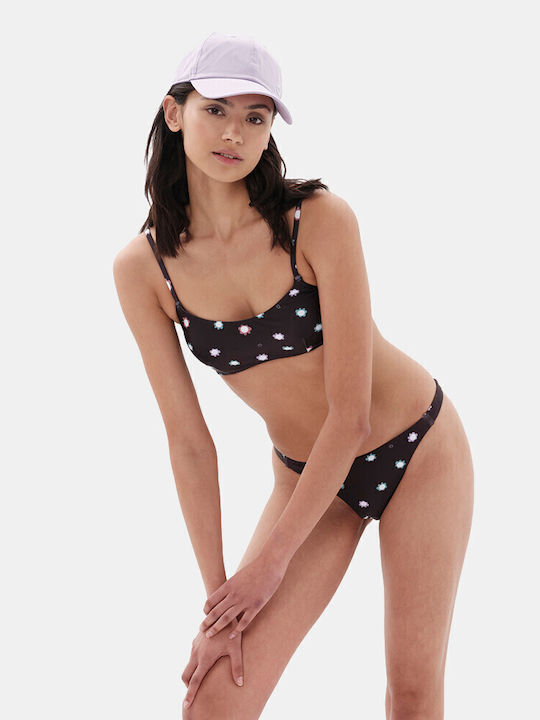 Bikini Set Sports Bra With Removable Padding Black