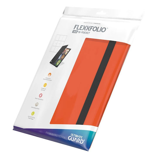 Ultimate Guard Flexxfolio 360 - 18-Pocket Binder 9-Pocket Standard Size Orange