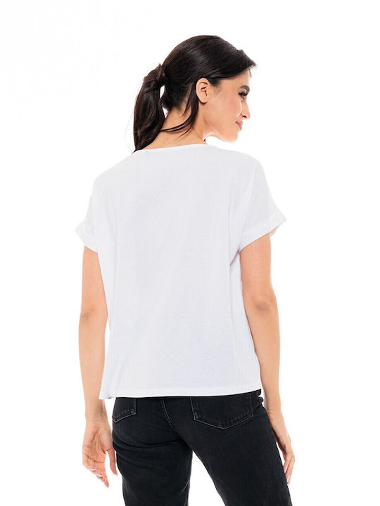 Biston Damen T-Shirt Weiß