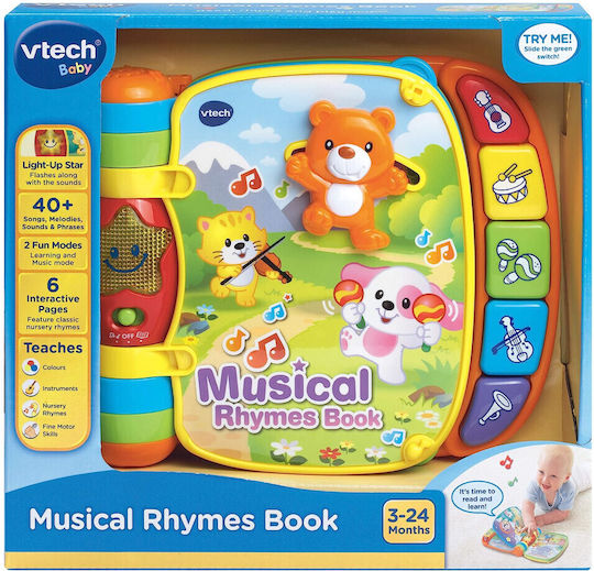 Vtech Βιβλίο Δραστηριοτήτων Βιβλίο με Ήχους για 3+ Μηνών
