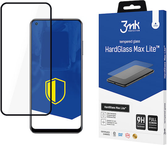 3MK HardGlass Max Lite Full Face Tempered Glass Negru (Realme 10 4 G)