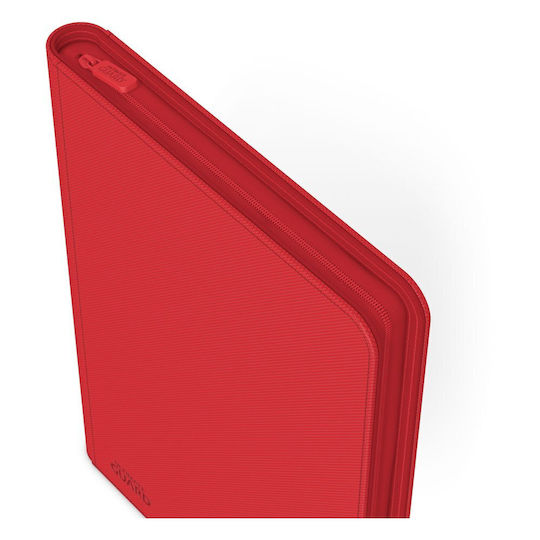 Ultimate Guard 8-Pocket Zipfolio XenoSkin Pro- Binder 4-Pocket Standard Size Red UGD010435