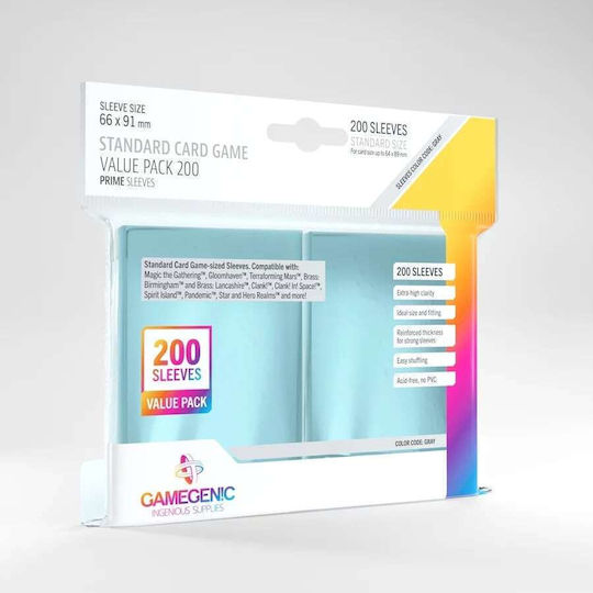 Gamegenic Ръкави За Карти Стандартен Размер 200 Бр Изчистени