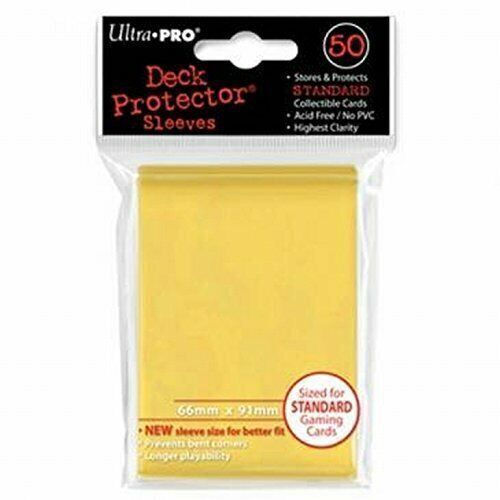 Ultra Pro Game Accessory Yellow Sleeves Deck Protectors 50τμχ Standard Yellow