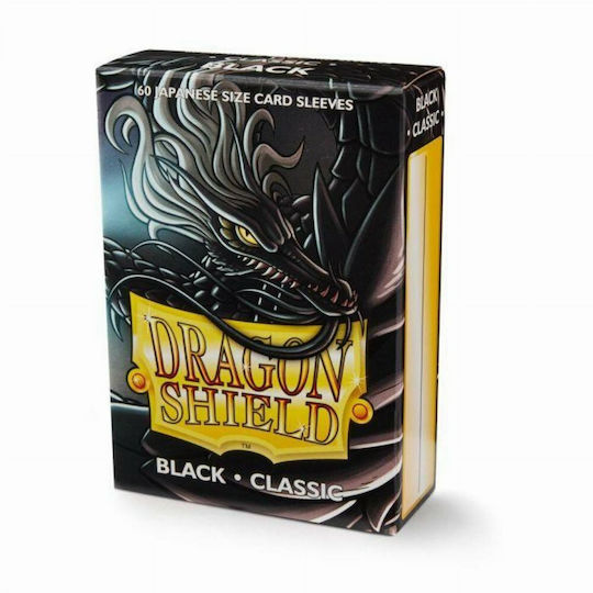 Dragon Shield Dragon Shield Japanese Size Yu-Gi-Oh Card Sleeves Japanese Size 60τμχ Black AT-10602