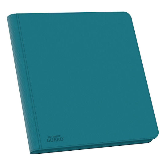 Ultimate Guard 12-Pocket Quadrow Zipfolio Xenoskin Binder 12-Pocket Standard Size Petrol Blue