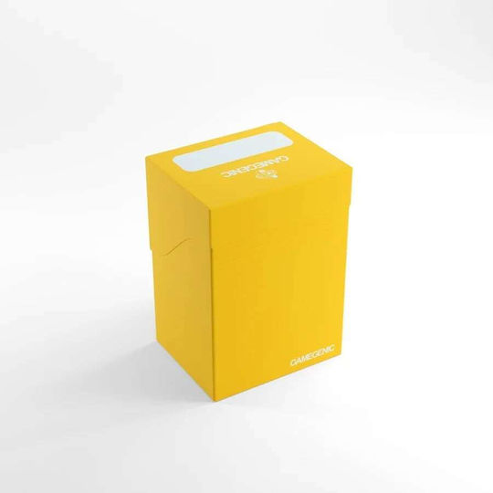 Gamegenic Deck Holder 80+ Deck Box Standard Size Yellow