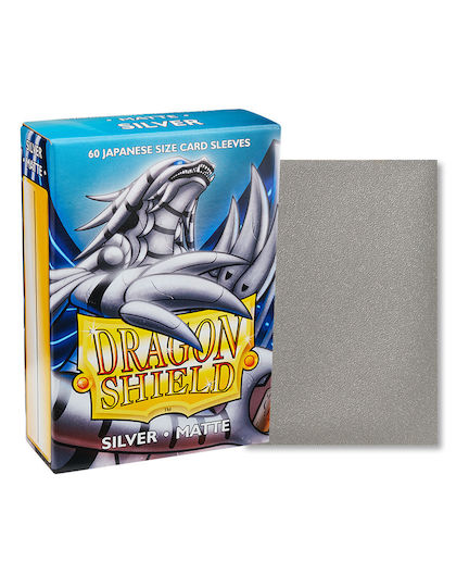 Dragon Shield Game Accessory Dragon Shield Japanese Small Size Matte Silver 60τμχ 11108 ART11108