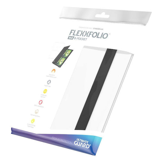 Ultimate Guard 4-Fächer Flexibler Pro-Bindemittel 4-Fächer Standardgröße Weiß