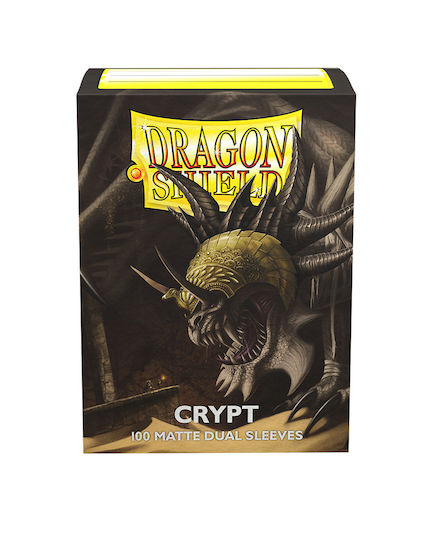 Dragon Shield Dragon Shield Матирани Ръкави За Карти Crypt Neonen Стандартен Размер 100 Бр Черни