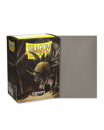 Dragon Shield Dragon Shield Матирани Ръкави За Карти Crypt Neonen Стандартен Размер 100 Бр Черни