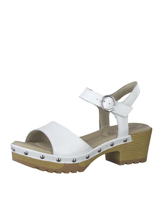 Leder Sandalen Weiß