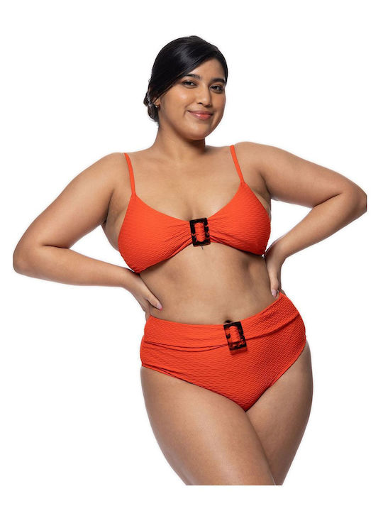 Sarawak Bikini Slip High Waist Coral