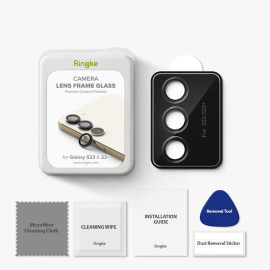 Ringke Camera Protection Tempered Glass Black for the Galaxy S23 / S23+