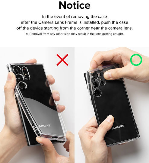 Ringke Camera Protection Tempered Glass Black for the Galaxy S23 / S23+