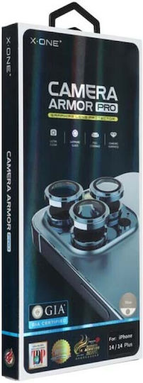 X-One Camera Armor Pro Προστασία Κάμερας Tempered Glass Silver για το iPhone 14 Pro / 14 Pro Max