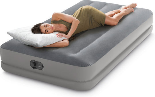 Intex Inflatable Single Air Mattress with Integrated Pump Dura-Beam Prestige 191x99x30cm