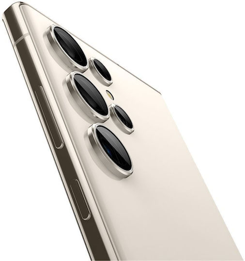 Spigen Optik Pro EZ Fit Camera Protection Tempered Glass Black for the Galaxy S23 Ultra