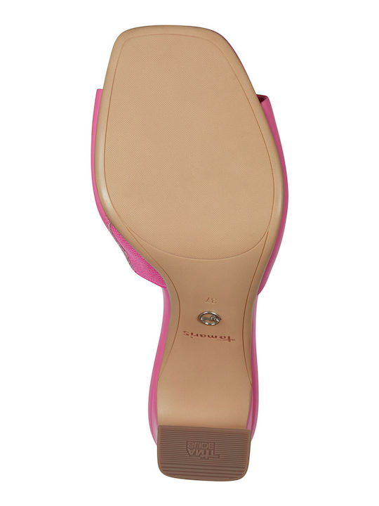 Mules with Chunky High Heel Candy