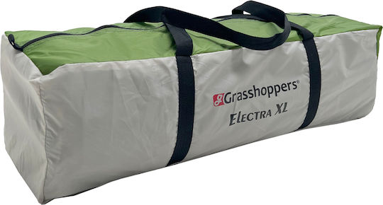 Grasshoppers Electra XL Σκηνή Camping Igloo Μπεζ με Διπλό Πανί 3 Εποχών για 5 Άτομα 410x280x185εκ.