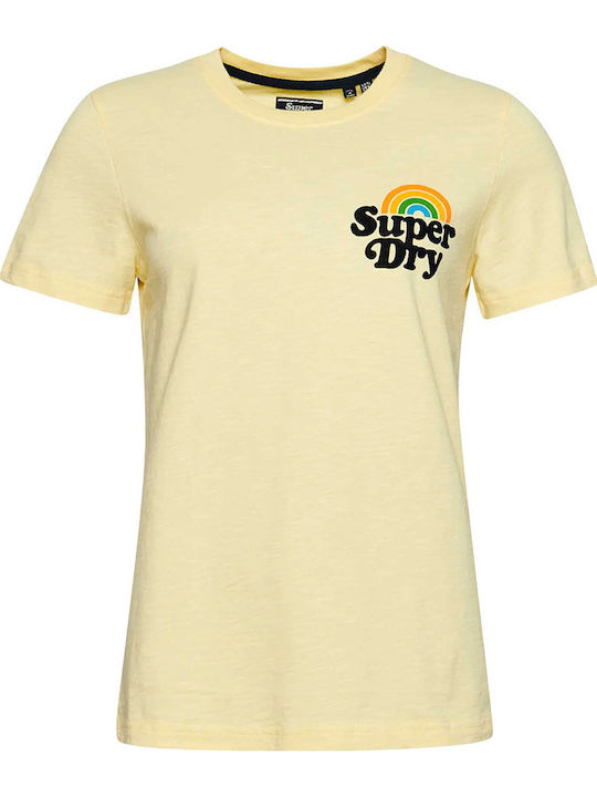 Damen T-Shirt Gelb
