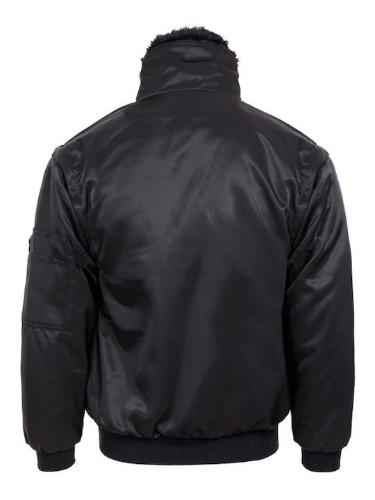 Stenso BN Pilot Work Jacket with Detachable Hood Black 30220004