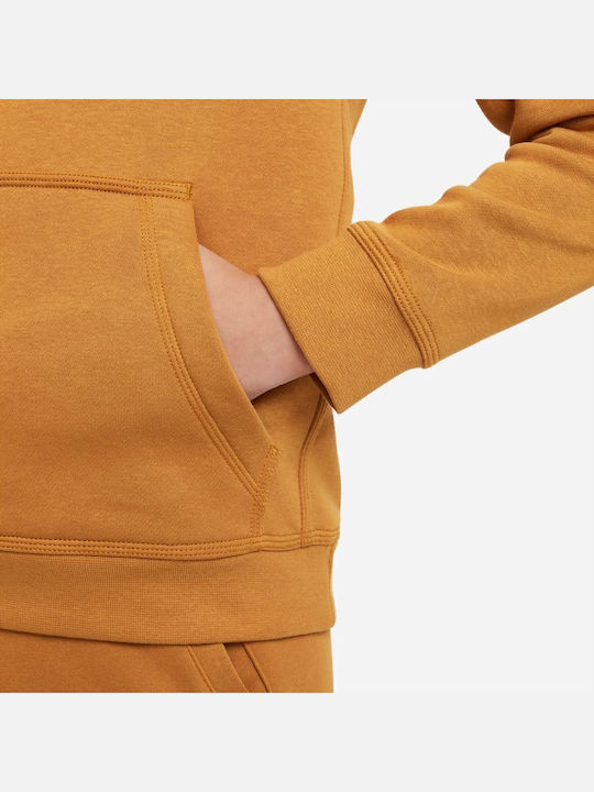Kids Sweatshirt with Hood and Pockets Orange Sportswear