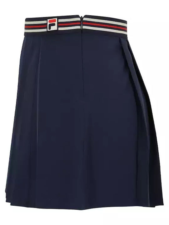 Hausten Πλισέ Mini Φούστα Navy Μπλε