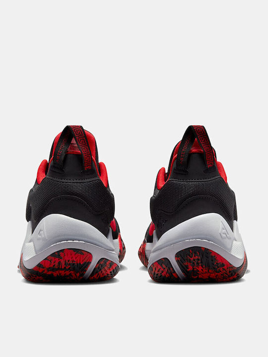 Giannis Immortality 2 Low Basketball Shoes Black / University Red / Wolf Grey