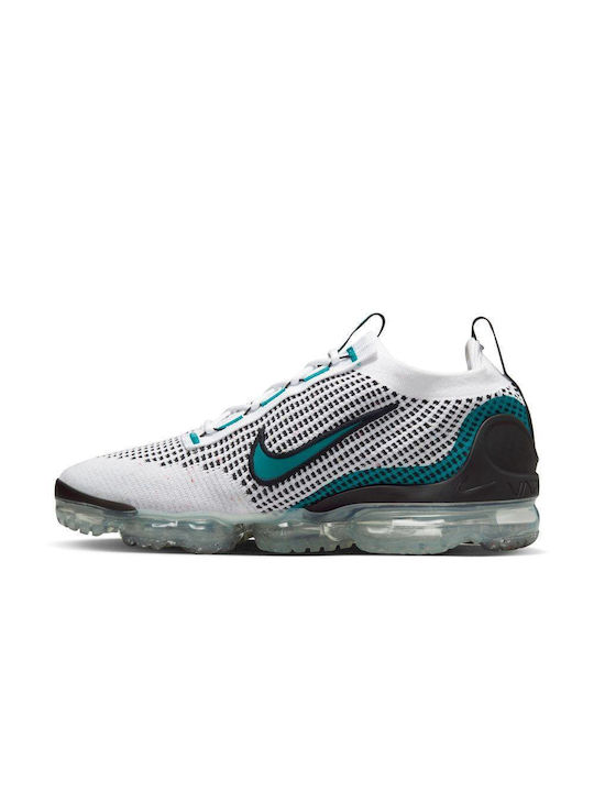Air VaporMax Flyknit 2021 Ανδρικά Sneakers White / Green / Black
