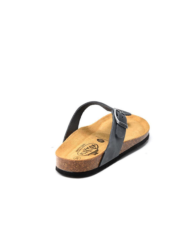 Plakton Leather Women's Sandals Nobuck Grigio